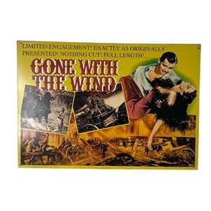Gone With The Wind Metal Sign 12x18" 2001 Vintage Collectors Edition